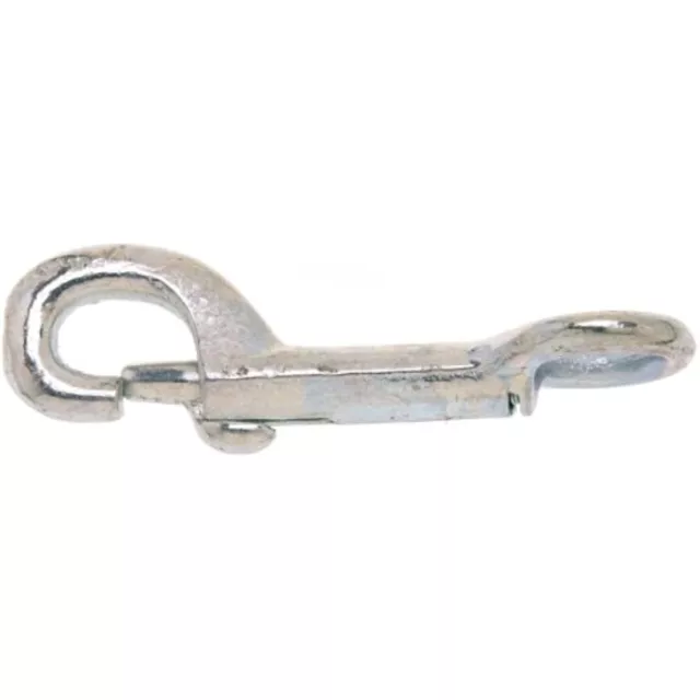 Campbell T7600311 Rigid Bolt Snap, Malleable, Zinc Plated, 5/8" Round Eye,