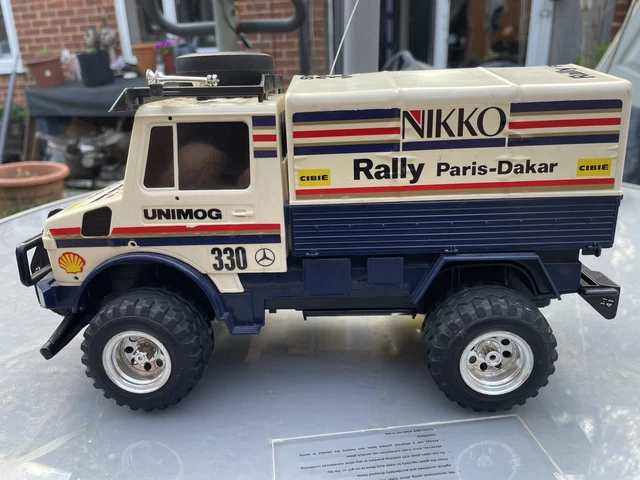 MERCEDES BENZ Rare Unimog 4WD Paris Dakar Rally 1985 Nikko RC Truck ...