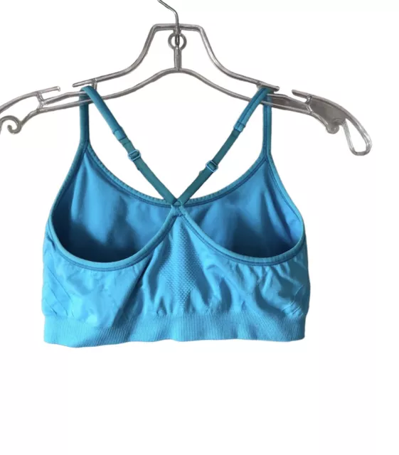 Barely There Women’s Sports Bra CustomFlex Fit Racerback in Blue size Med  #5611 3