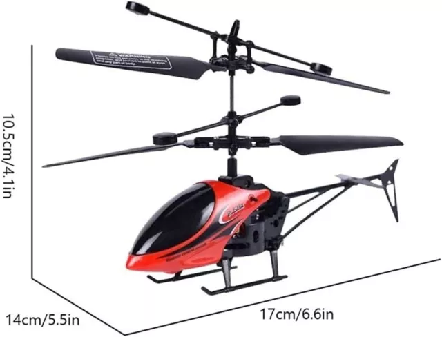 Elicottero Radiocomandato Mini Drone Giocattolo Ricaricabile 2 Canali Con Luce 3