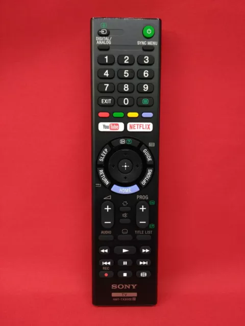 Télécommande d'origine SONY LED 4K Ultra HD TV // Modèle TV : KD-65XF7096