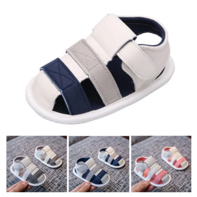 Scarpe comode battesimo bambina bambina ragazzi suola morbida sandali estate Regno Unito