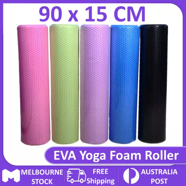 Pilates Foam Roller Long Physio Yoga Fitness GYM Exercise Back Training Massage