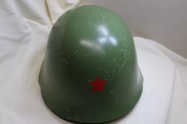 Yugoslavian War Serbian M59 Steel Helmet Communist Red Star Military Army JNA E5