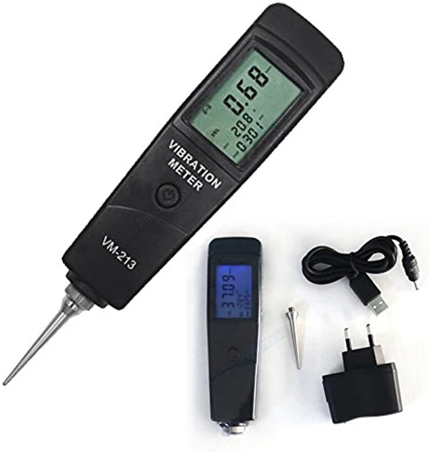VM-213 Vibrometro Vibrometro Displacement Gauge Vib Pen Tester