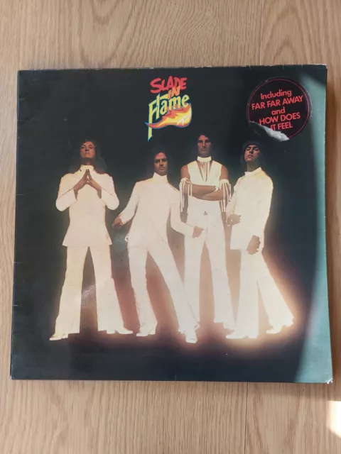 Slade = Slade In Flame Vinyl LP (2442-126) 1974 UK Gatefold Sleeve