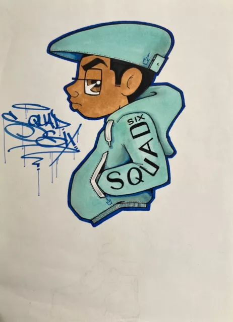 NOTCH 56 (bronx) graffiti , sketch sur papier 20x28cm /cope2/seen/tkid/quik/taki