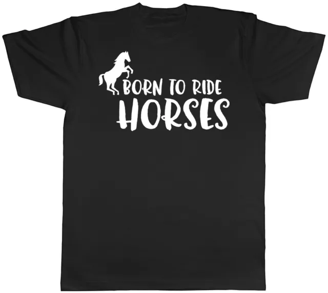 Born to Ride Horses T-shirt uomo donna