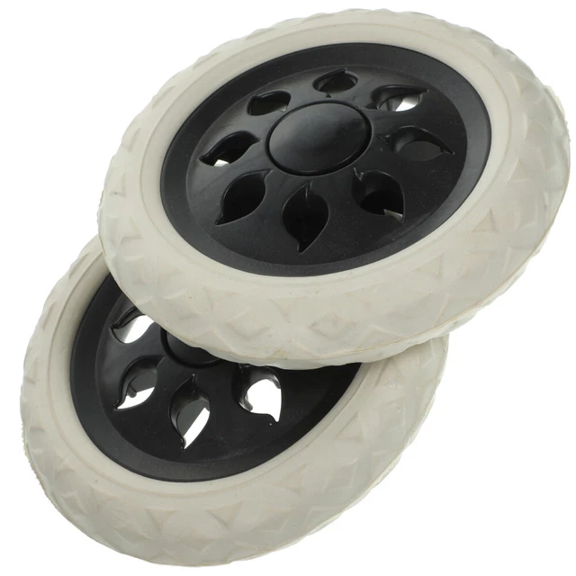 2 Pz Passeggino Gomma + Schiuma Accessori Ruote Shopping Casters