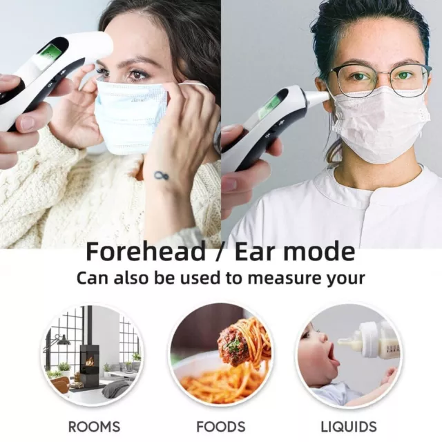 Digital Forehead Ear Thermometer Non-Touch for Children, Baby & Parents ARTG TGA 2