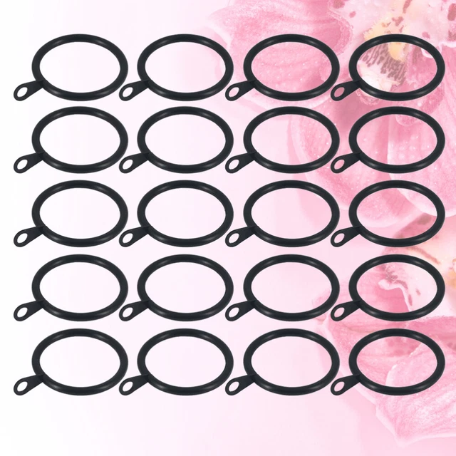 30 PIEZAS Anillos Colgantes de Cortina con Oreja Resistente Cortina de Ventana de Hierro