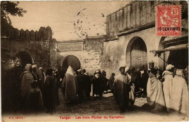 CPA AK MAROC TANGER - Les Trois Portes du Carrefour (280993)