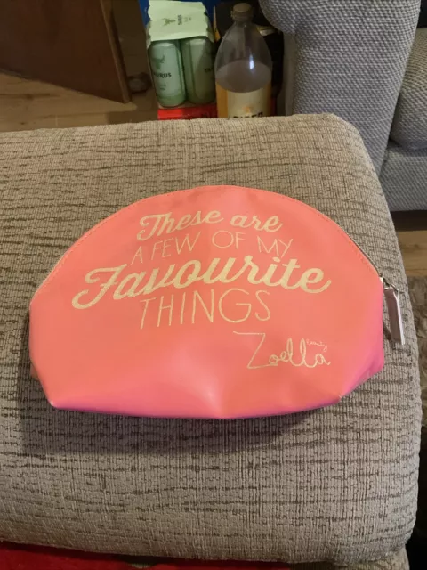 New. Zoella Pink Favourite Things Beauty / Make Up Bag See Description