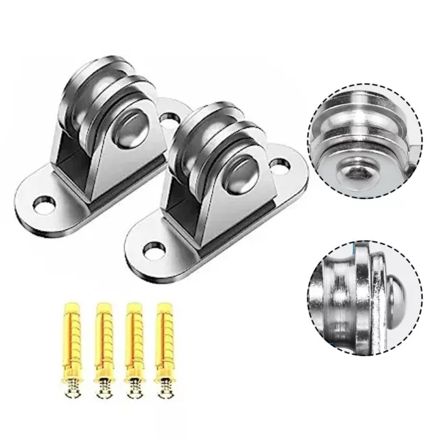 Durable Stainless Steel Pulley Wheel Blocks for Outdoor Works 1 89 Diameter