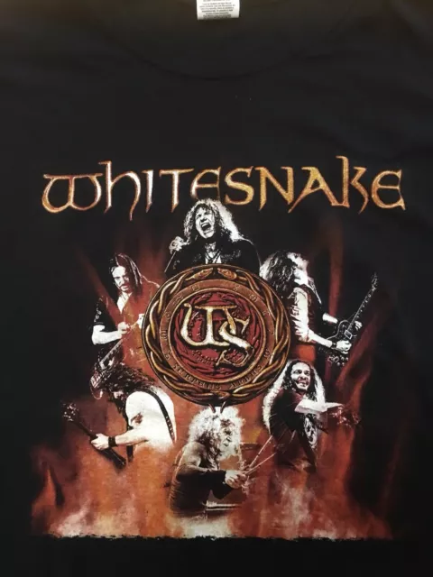 2019 Whitesnake Flesh & Blood World Tour Shirt XL Concert David Coverdale Rock