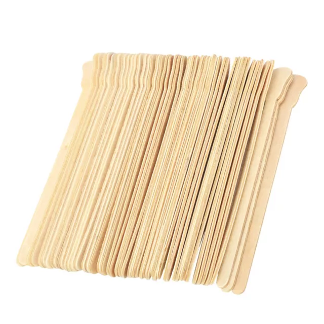 100 Pcs Bâtons D'épilation Spatule De Cire Capillaire Visage Cheveux