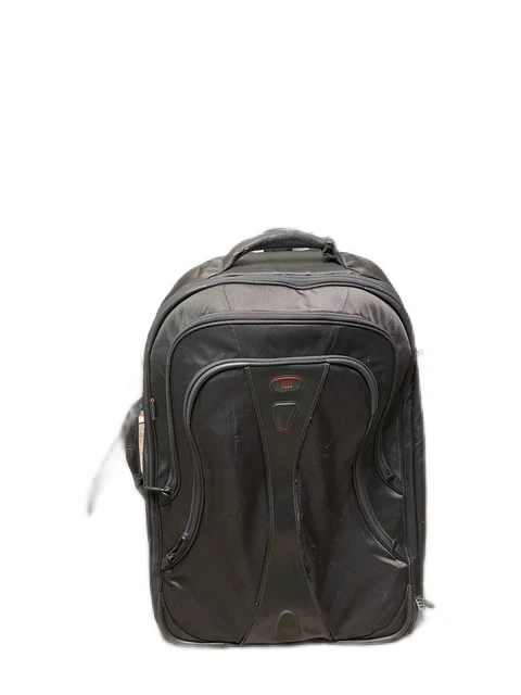 Tumi 'T-Tech' Expandable 26" Upright Suitcase Black Rolling Wheeled EUC Clean!!!