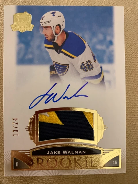 2019-20 UD The Cup JAKE WALMAN AUTO PATCH RC /24 #112 