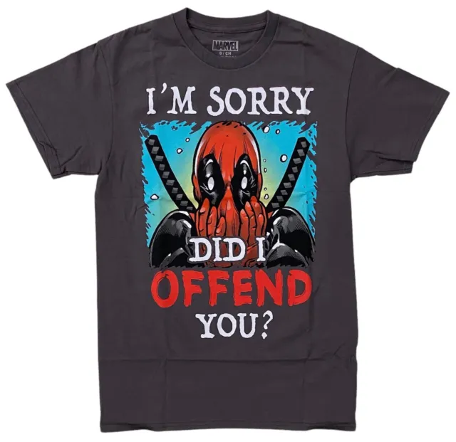 Marvel Comics Men's Licensed Deadpool I'm Sorry Did I Offend You Tee T-Shirt