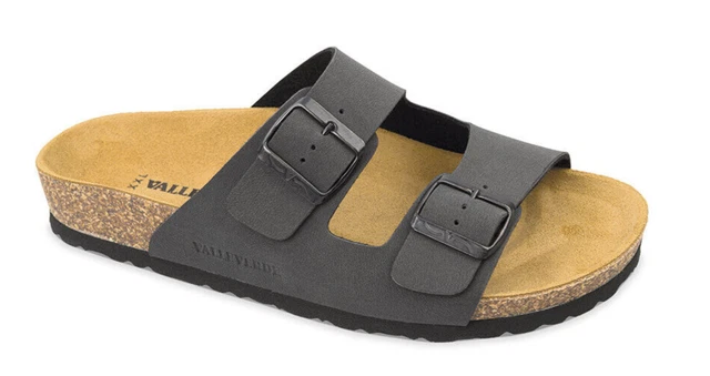 Ciabatte Uomo Valleverde In Eco Pelle Marrone - Sandali Comodi Con Suola In Gomma - Foto 6