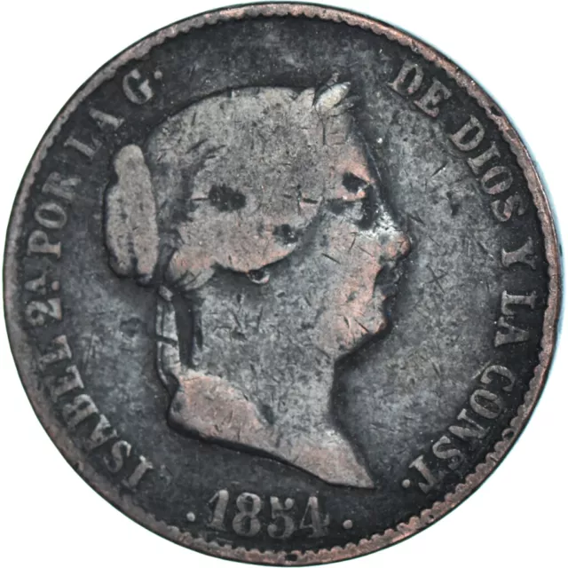 [#1330783] Monnaie, Espagne, 25 Centimos, 1854