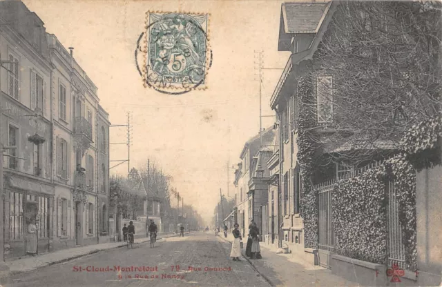 Cpa 92 Saint Cloud / Monretout / Rue Gounod And Rue De Nancy