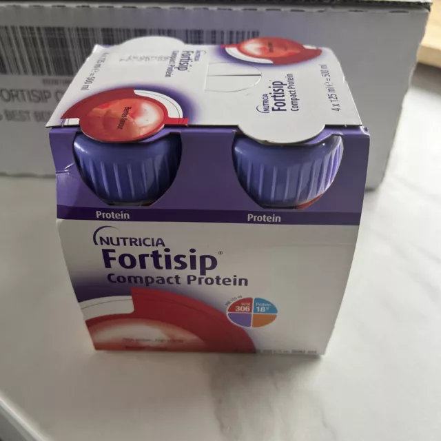 Nutricia FORTISIP COMPACT  PROTEIN SHAKES 125 ml BERRIES DRINKS X24 b/b 02/24