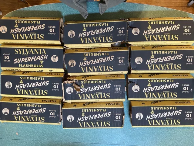 Vtg Sylvania Super Flash Bulb, 10 Pack Price Per Pack QtY ￼ Available ￼ Pre 62￼