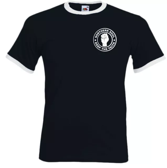 T-shirt Northern Soul Uomo Keep The Faith Music Dance Motown MOD Scooter Petto