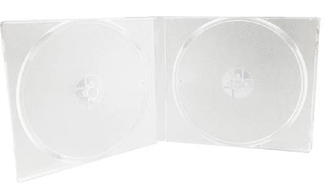 20 IN 100 Half Cases Double White Clear for Ranger 40 IN 200 CD/DVD