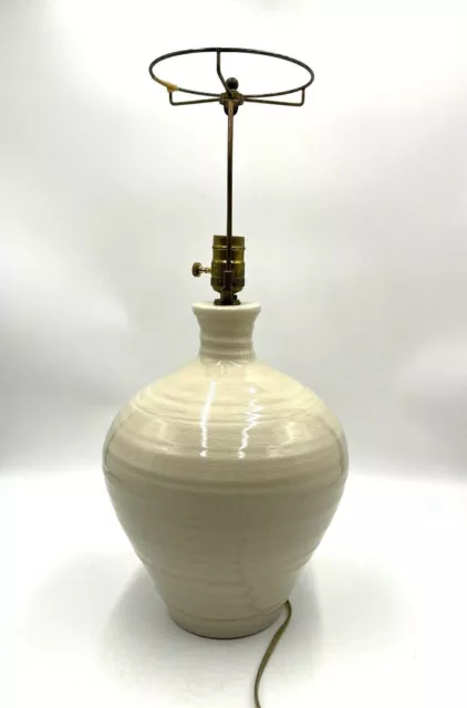 pied de lampe ceramique craquelée année 60/70