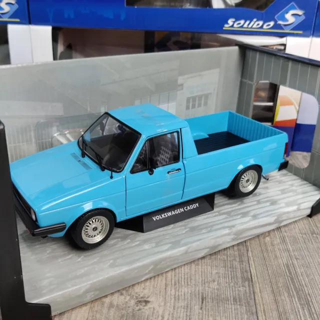 Voiture Solido Volkswagen Caddy Mk1 Miami Blue 1982  1:18 Neuf Boite S1803509