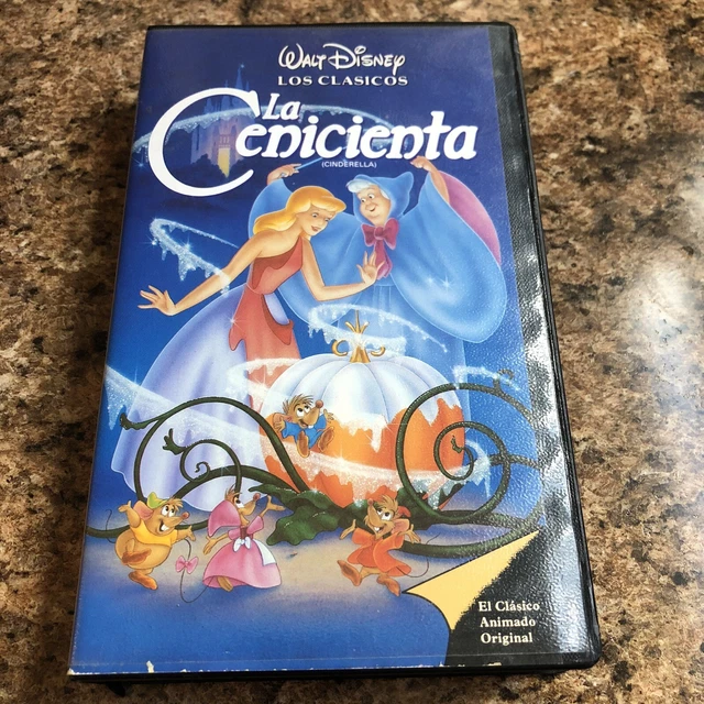 RARE! DISNEY CINDERELLA "La Cenicienta" Spanish Version VHS Tape
