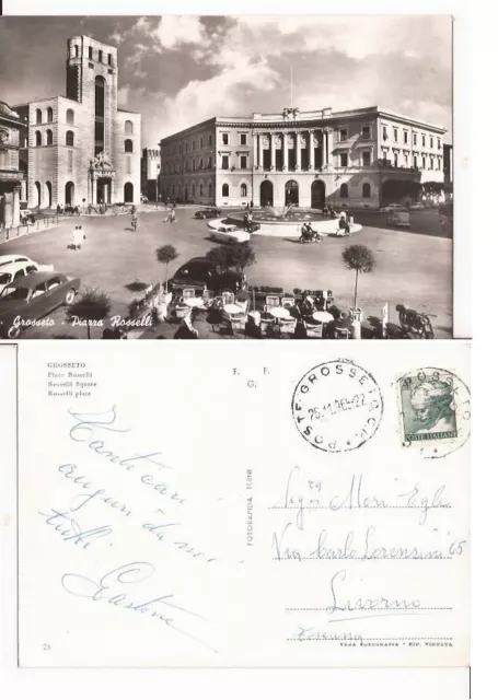 Italy Postcards Cartolina Grosseto Piazza Rosselli