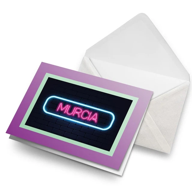 Greeting Card Neon Sign Design Murcia City Spain #350057