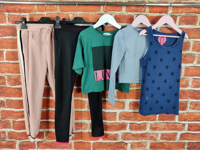 GIRLS BUNDLE AGE 8-9 YEARS NEXT ZARA etc LEGGINGS JOGGERS TOP T-SHIRT SET 134CM