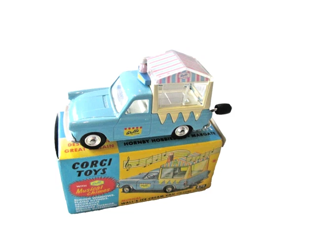 Corgi Toys – Ice Cream Van Ford Thames – échelle 1:46 – 1965 – Bon état (occasion)