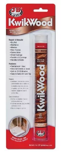 JB Weld 8258 KwikWood Wood Repair Epoxy Putty Stick - 2 oz