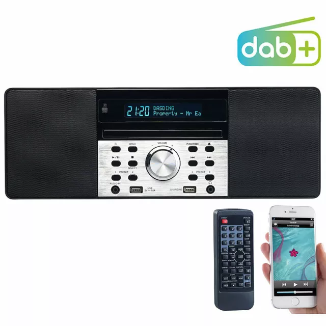 VR-Radio Digitalradio mit DAB+, FM, Bluetooth, CD, Audio-Player, USB-Port, 60 W