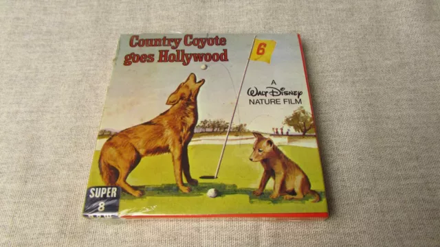 Vtg Walt Disney Country Coyote Goes To Hollywood Sealed 8 mm Film