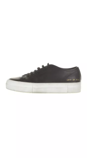 Woman by Common Projects Leather Low Top Sneakers 37 US 7