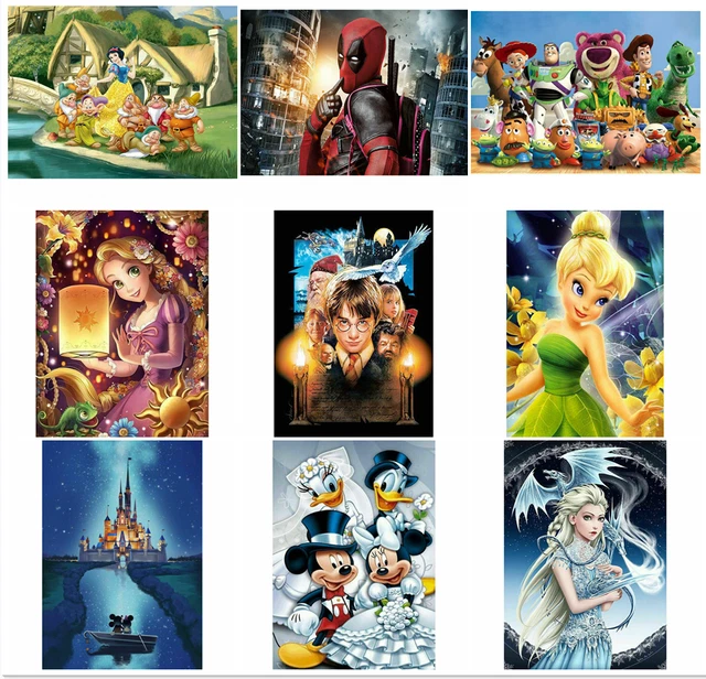 5D Movie Animation Series Diamond Painting Character Art Cross Stitch DIY Decor