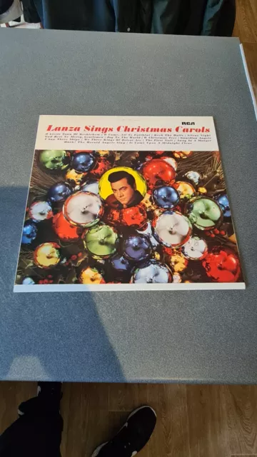 MARIO LANZA Lanza Sings Christmas Carols 1959 UK VINYL LP Near Mint Condition