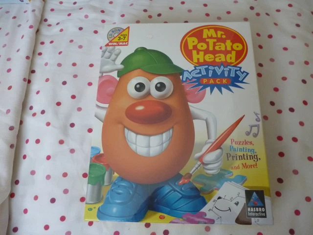 VINTAGE MR POTATO Head Activity Pack PC CD ROM Game Original Big Box vintage-mr-potato-head-activity-pack-pc-cd-rom-game-original-big-box