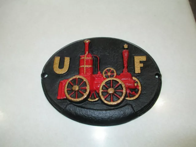 Vintage Cast Iron United Fireman's Insurance Co of Philadelphia Fire Mark 2