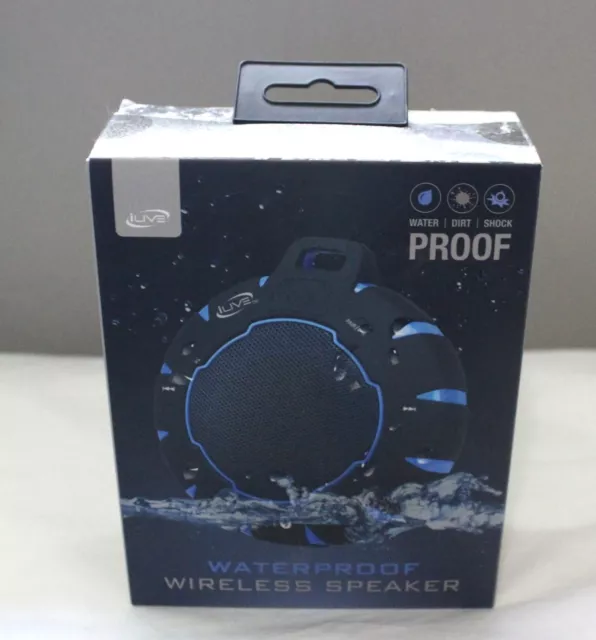 iLive Water/Dirt/Shock Proof Wireless Speaker (ISBW337BU)