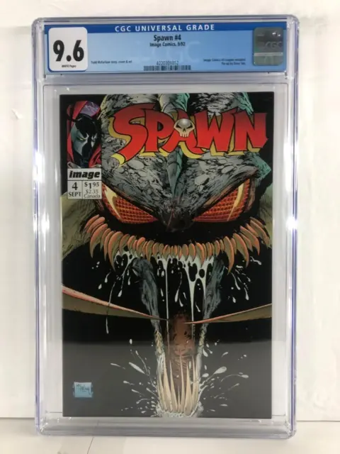Spawn 4 - Todd McFarlane 1992 - Coupon Included - CGC Graded 9.6
