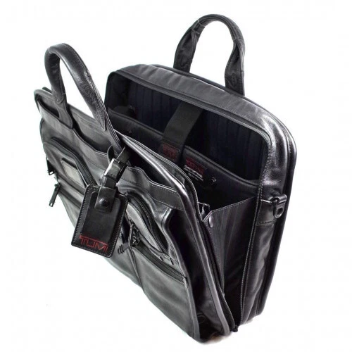 Tumi 96516DH Alpha Genuine Leather T-Pass MID Screen PC Brief limited From JAPAN