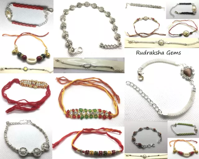 Rakhi Indian Wrist Band Festival Rakhadi Rakhari Pearl Fancy Raksha Bandhan Band