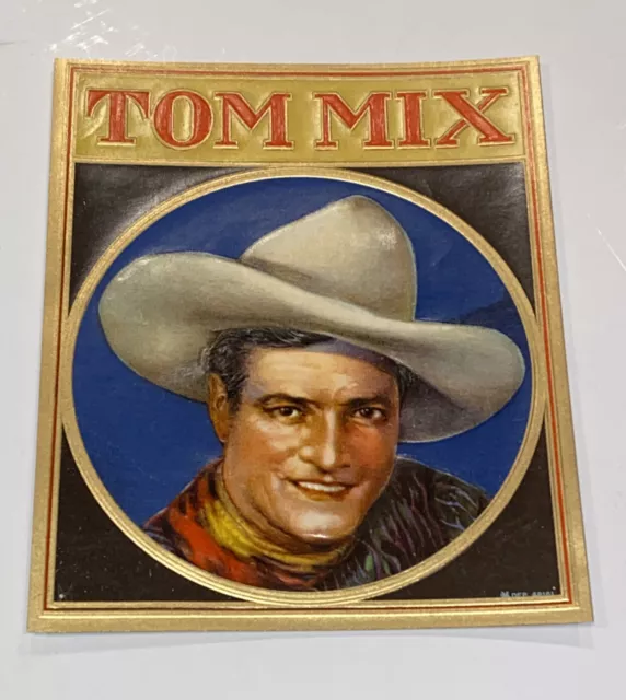 Tom Mix Original  outer cigar box label
